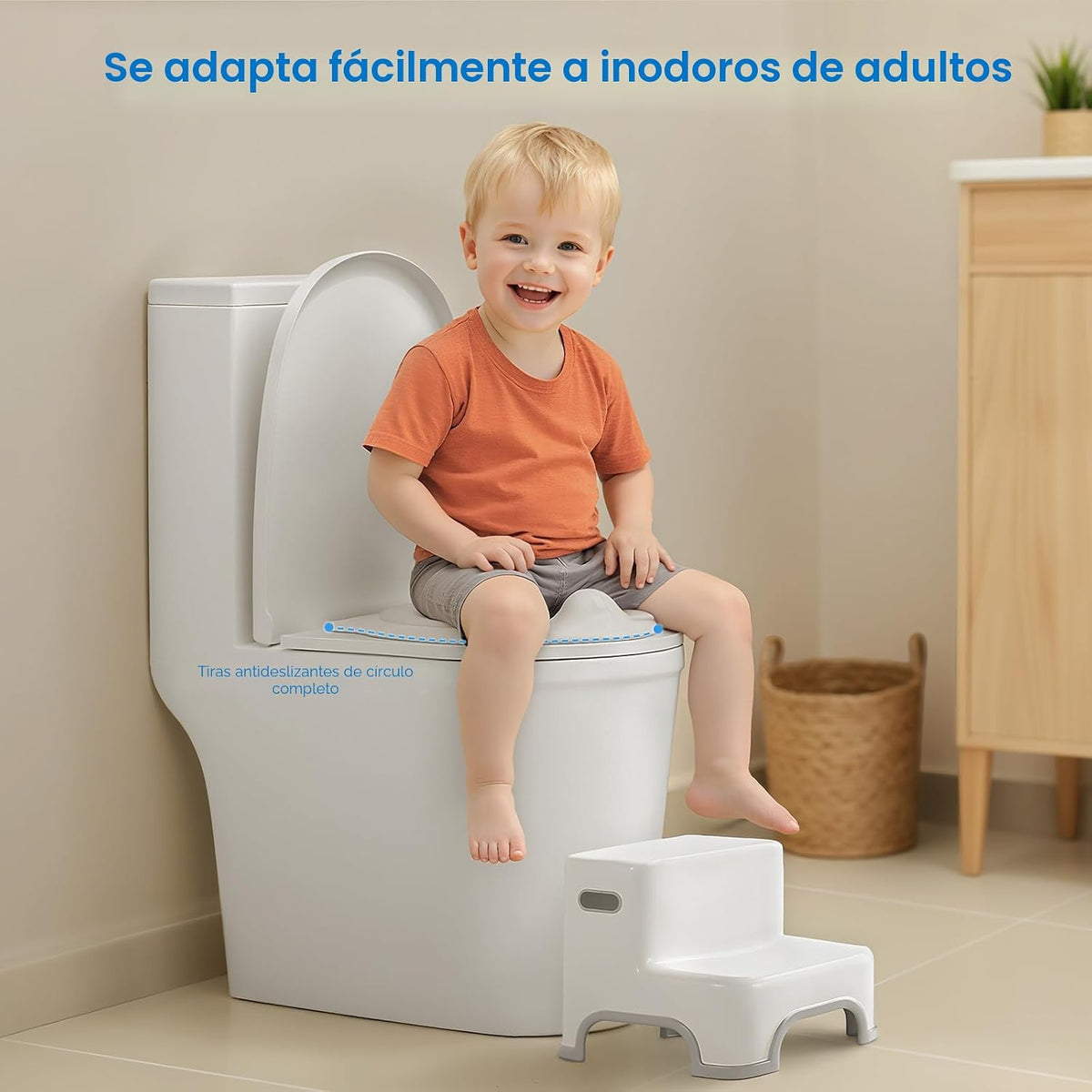 CheerTry Inodoro de Entrenamiento 2 en 1 para Niños Pequeños - con...