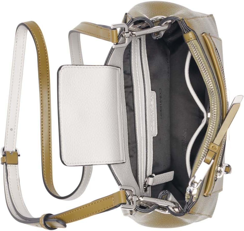 Calvin Klein Bolso bandolera Hadley con tres compartimentos para mujer