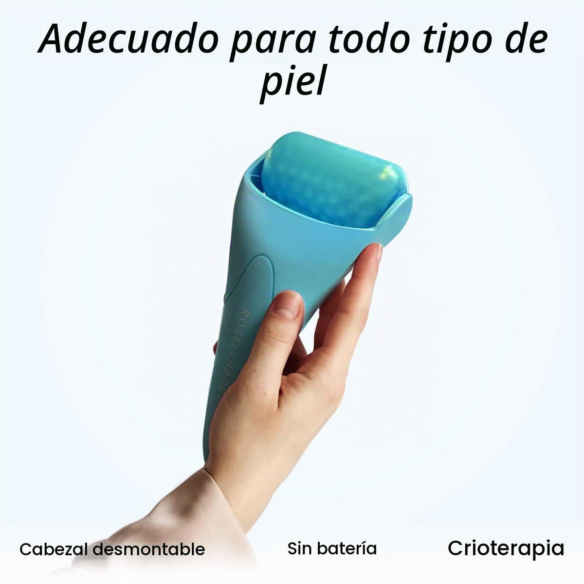 ROSELYNBOUTIQUE Rodillo de hielo para la cara, masajeador de palo p...