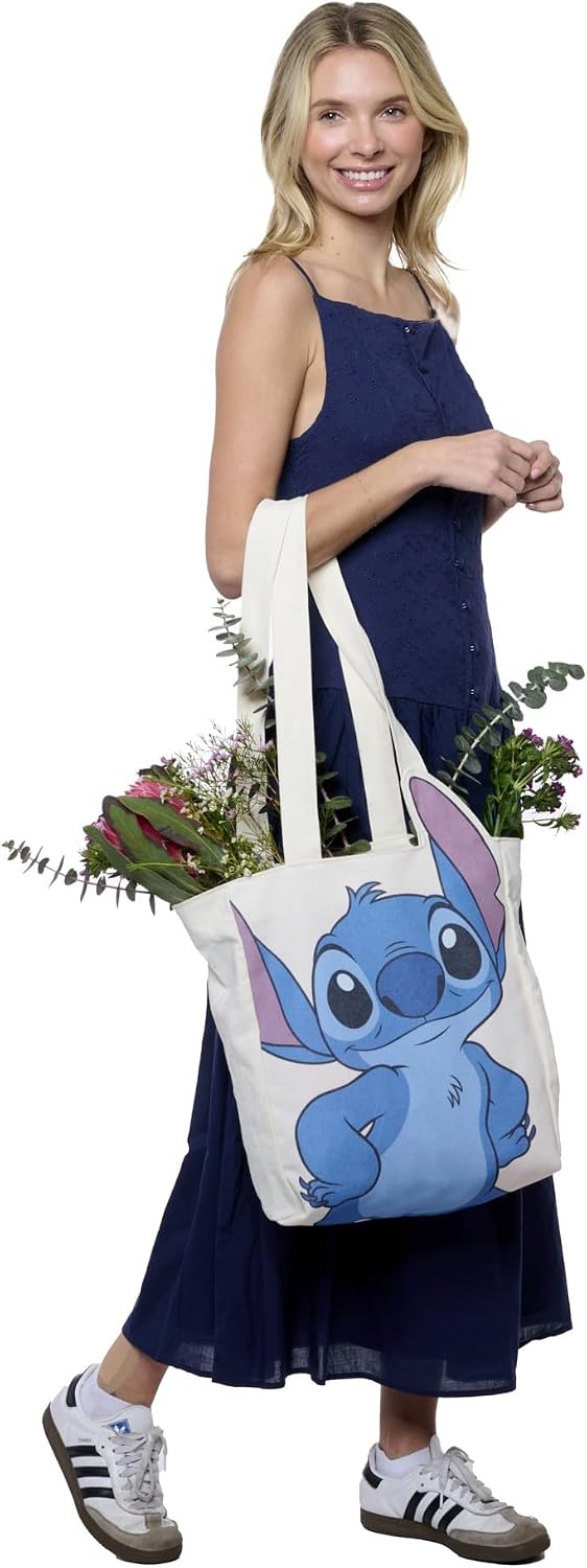 Disney Tote Pooh Eeyore Mickey Minnie Stitch Bolsa de lona