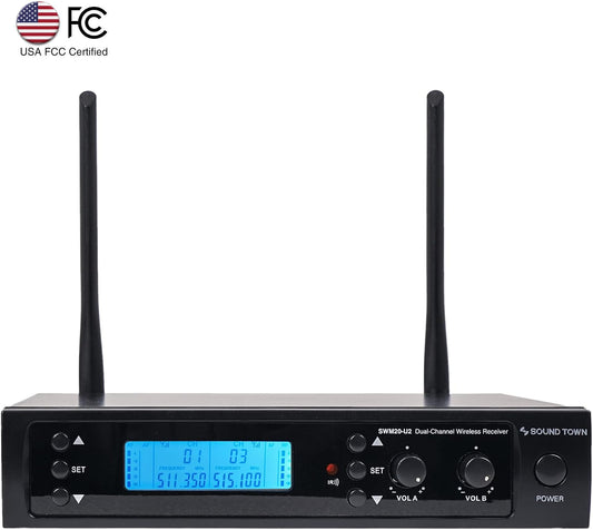 Sistema Sound Town profesional de micrófono inalámbrico UHF de 200...