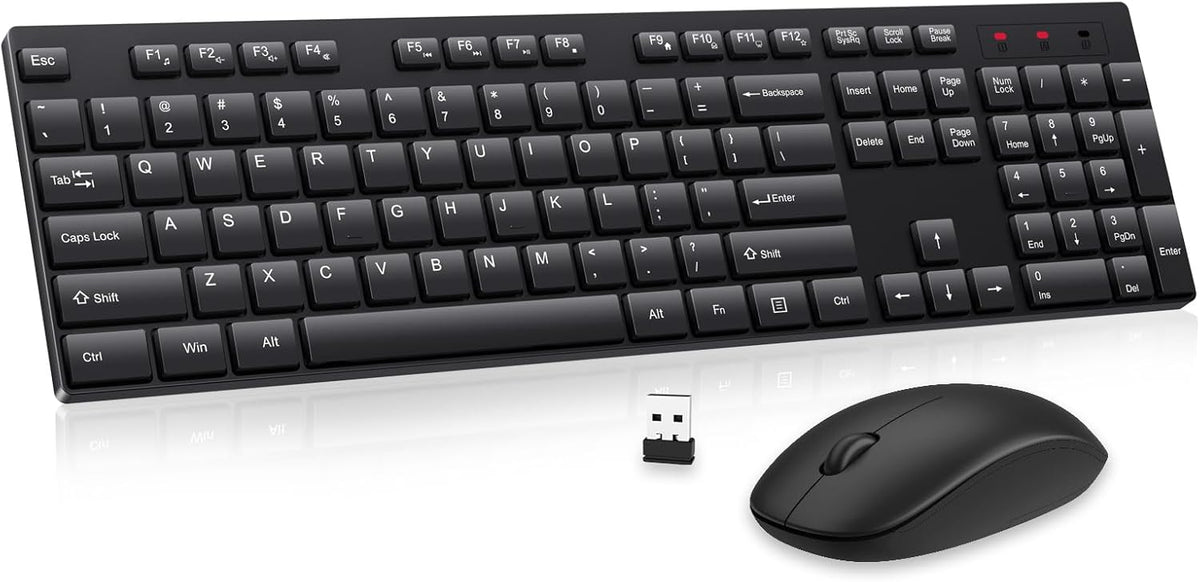 Combo de teclado y mouse inalámbrico, EDJO, teclado y mouse USB ina...