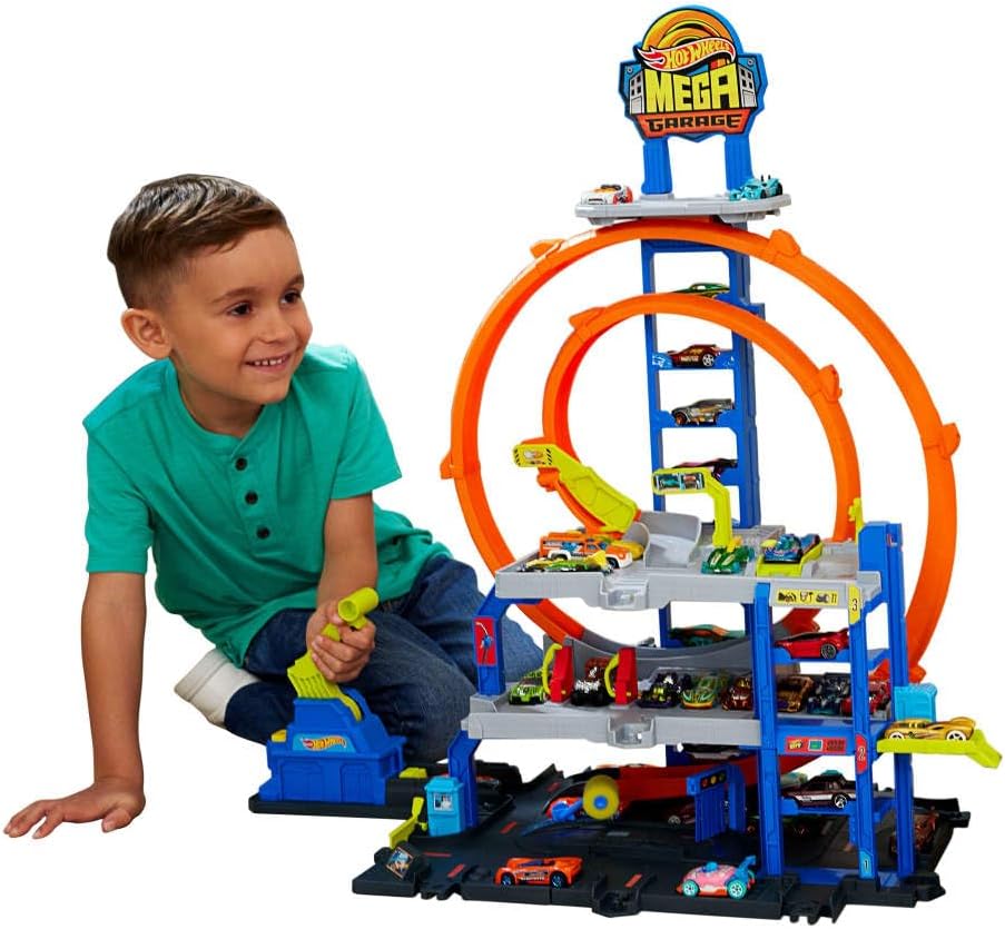 Set de Pista de Coches Juguetes Hot Wheels con Coche de Fundición a...