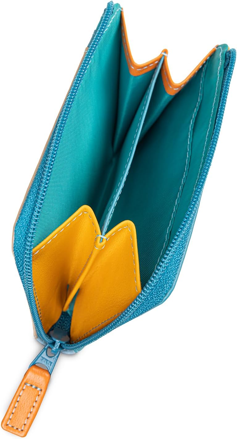 Mywalit Monedero Cartera ID Titular Cremallera Cuero Estilo 334