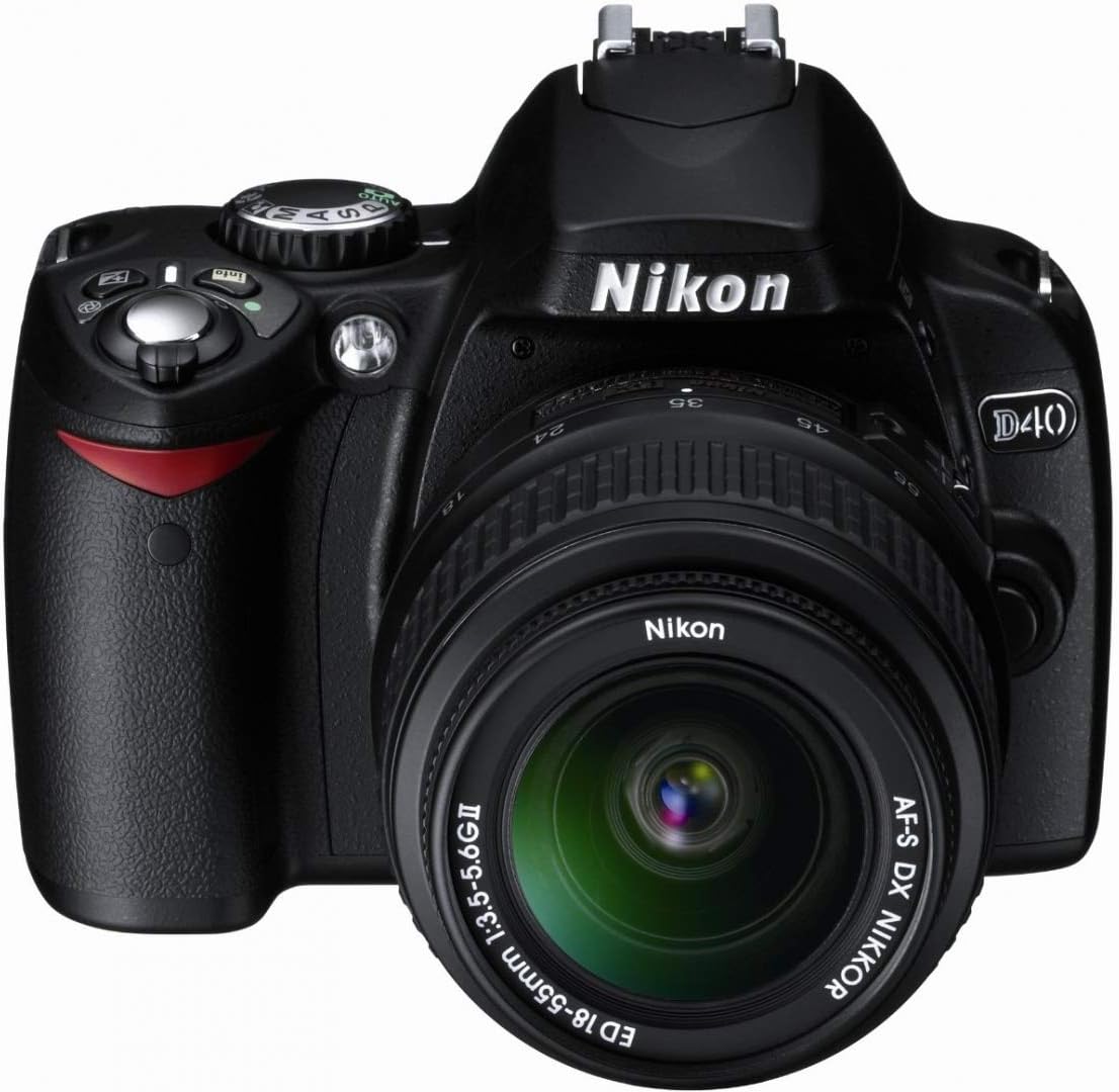 Kit de cámara digital Nikon D40 de 6.1 MP con lente de zoom Nikkor...