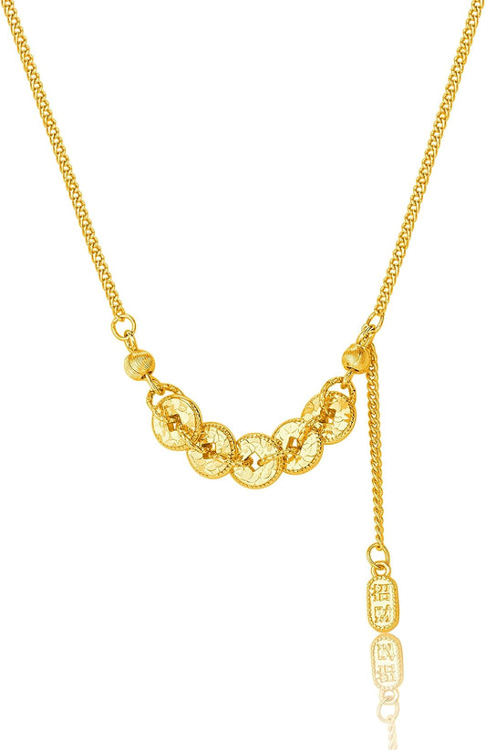 Collar de Ojo de Tigre Colgante Marrón Collares de Oro para Mujeres...
