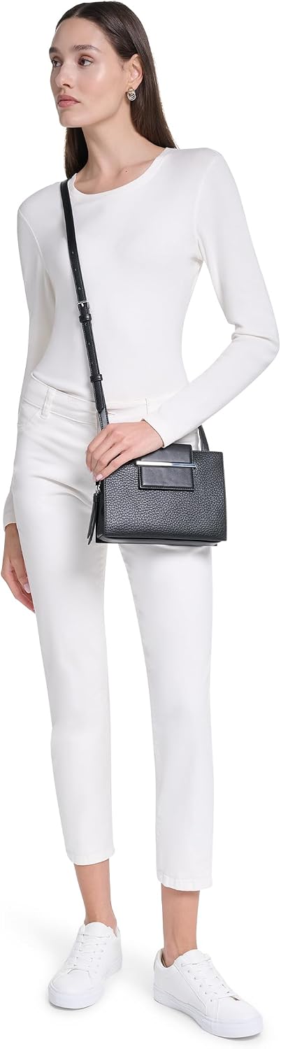 Calvin Klein Bandolera Sybil con triple compartimento para mujer