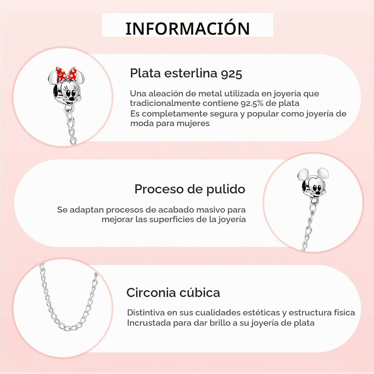 MITSOKU Dijes de plata de ley 925 para pulseras y collares, diseño...