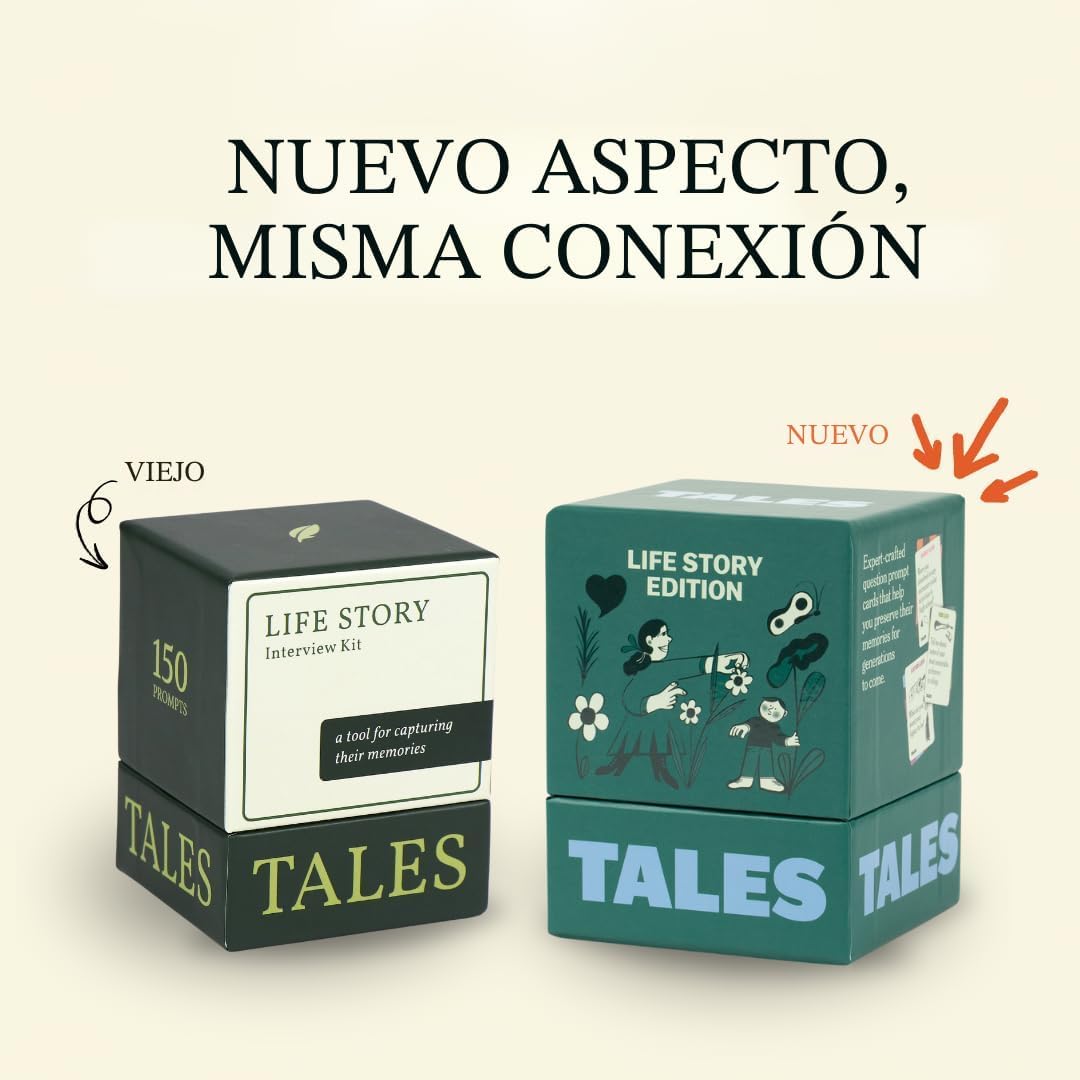 TALES 150 Kit de Entrevista de Historia de Vida, Tarjetas de Conver...