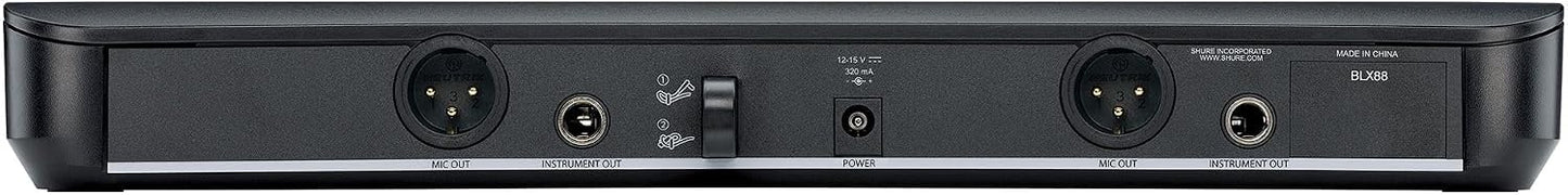 Shure BLX1288\/P31 UHF Sistema de micrófono inalámbrico - Perfecto...