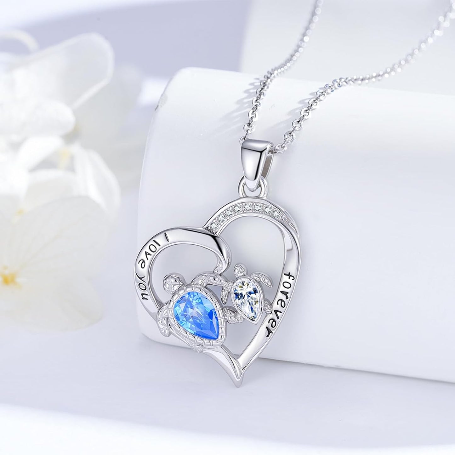 Twoowl Collar con dije de playa de plata de ley 925 con diseño de o...