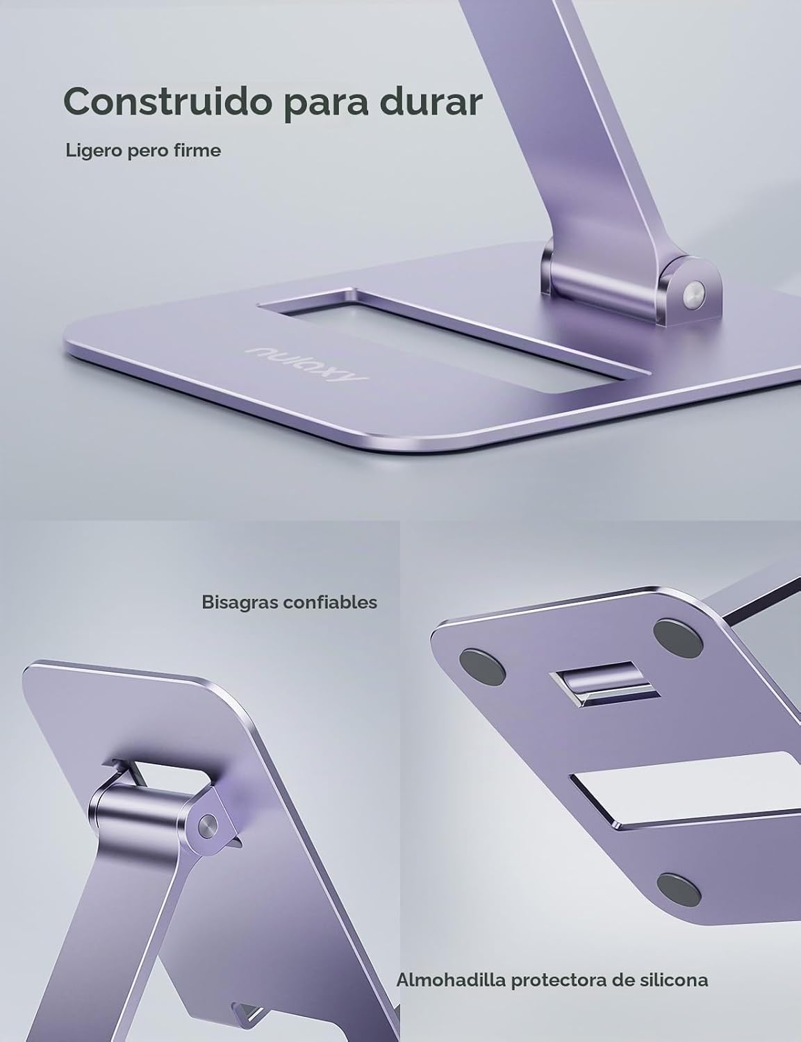 Nulaxy Paquete de 2 soportes plegables dobles para teléfono celular...