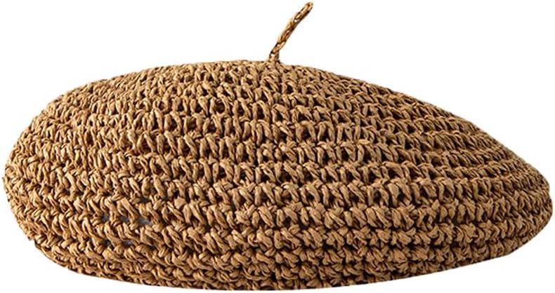 SUNTRADE Boina de punto para mujer, boina de moda francesa, boina d...