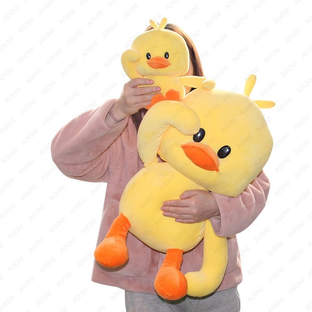 AIXINI Pato de peluche de 27 pulgadas, juguetes suaves de patito am...