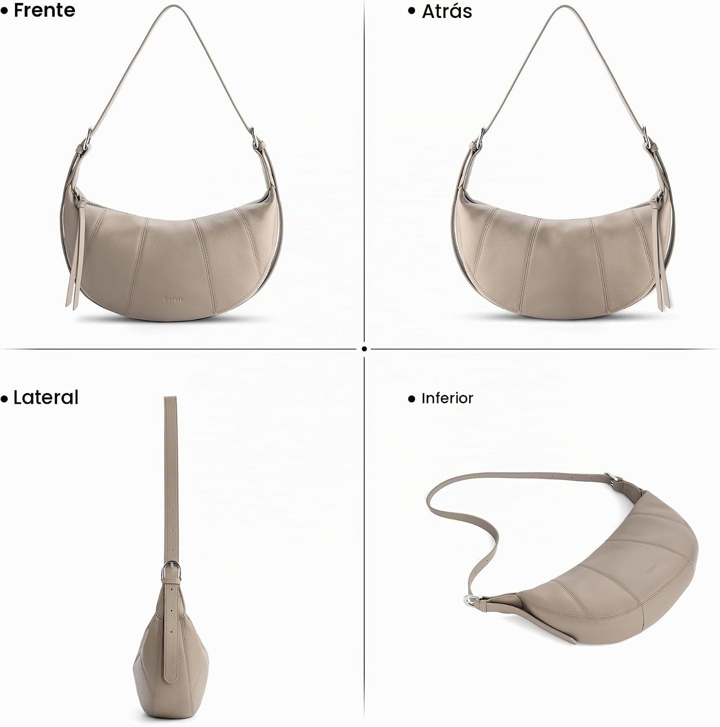 befen Bolsos cruzados de cuero genuino para mujer con bloqueo Rfid,...
