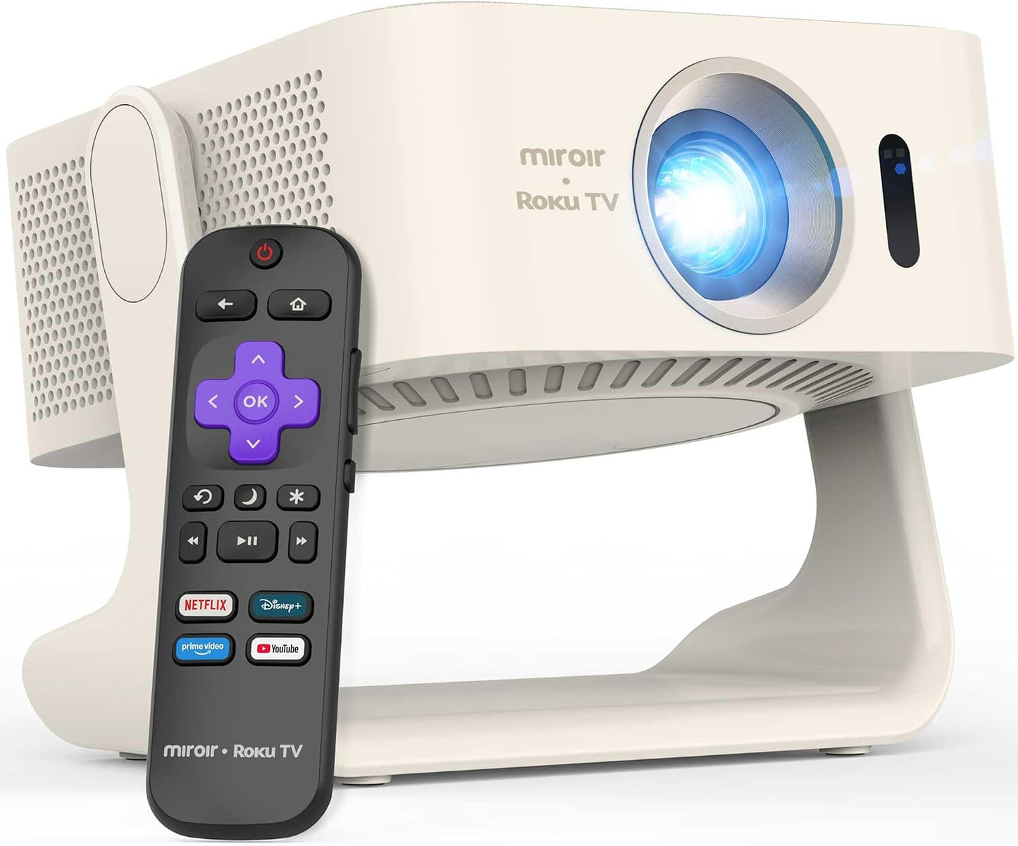 Miroir Roku - Proyector inteligente para TV con WiFi y Bluetooth, 3...