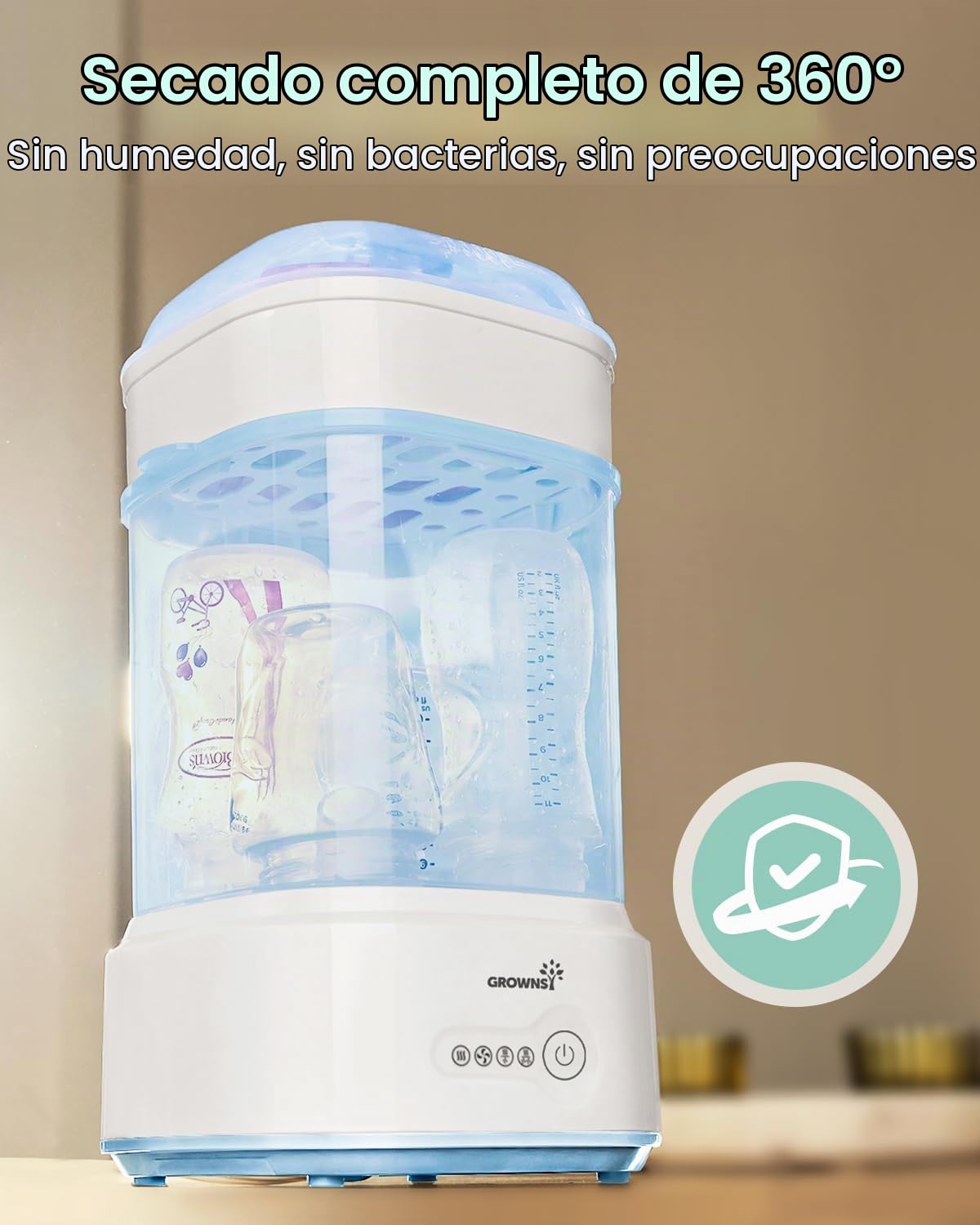 Esterilizador y Secador de Biberones, Esterilizador Eléctrico Compa...