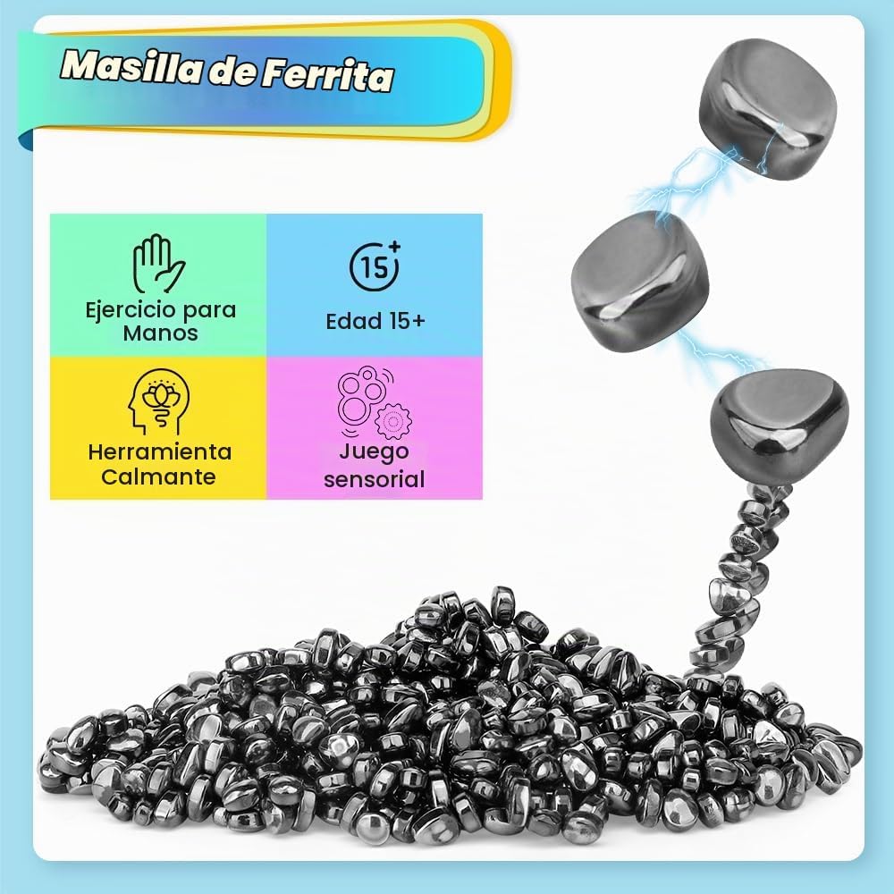 Dilabnba - 550 juguetes para ansiedad de masilla de ferrita para ad...