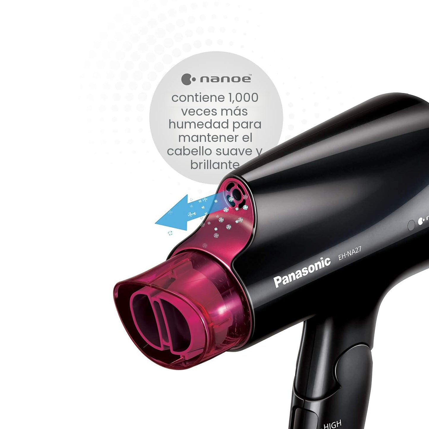 Secador de Cabello Compacto Panasonic nanoe para Cabello de Aspecto...