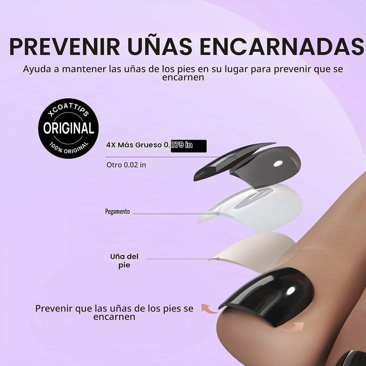 BTArtbox Uñas a presión, Pure Chic, Squoval corto, blanco, 32 unida...