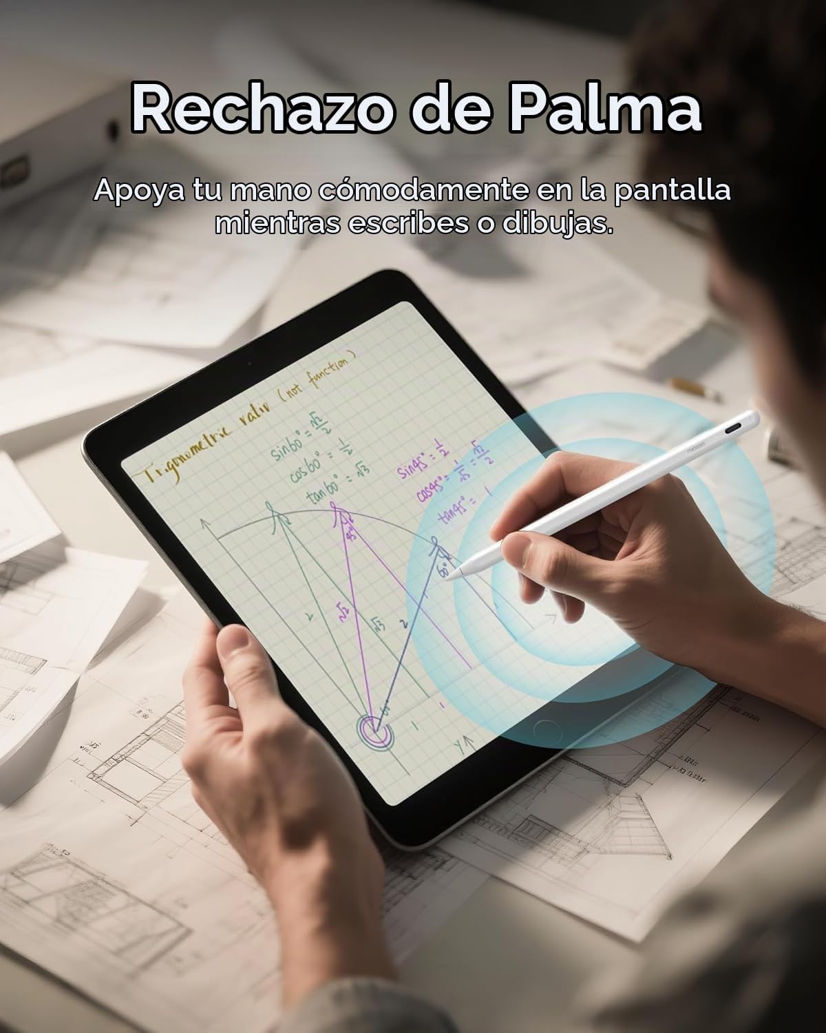 Metapen Lápiz A8 para Apple iPad 2018-2025, (carga 2 veces más rápi...