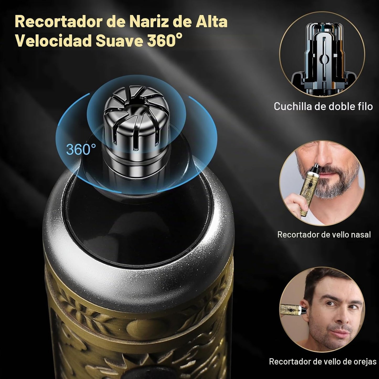 QREEYX Cortadora de pelo para hombre, recortadora de pelo en T, rec...