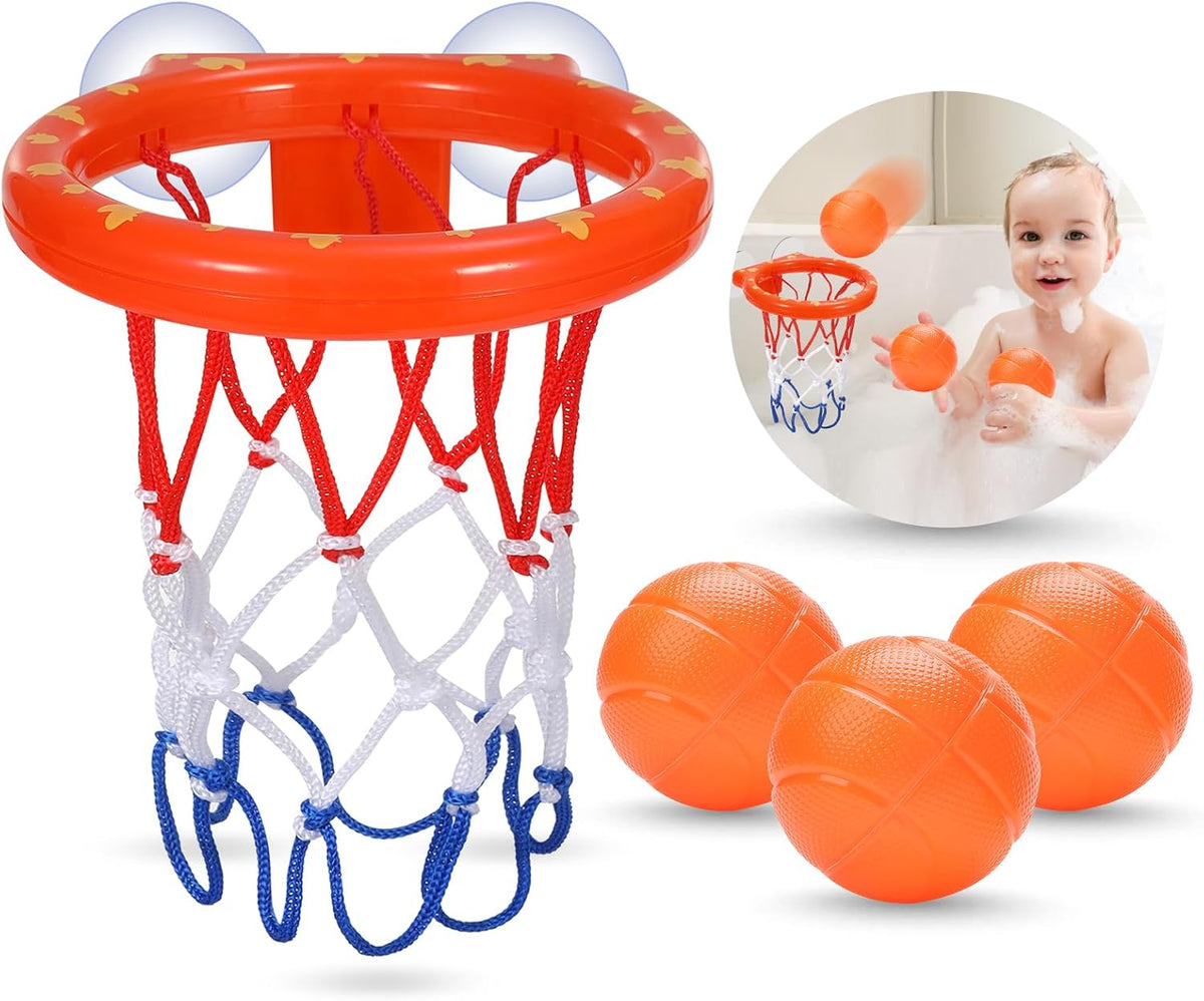 KSABVAIA Juguetes de baño, aro de baloncesto para bañera para niños...