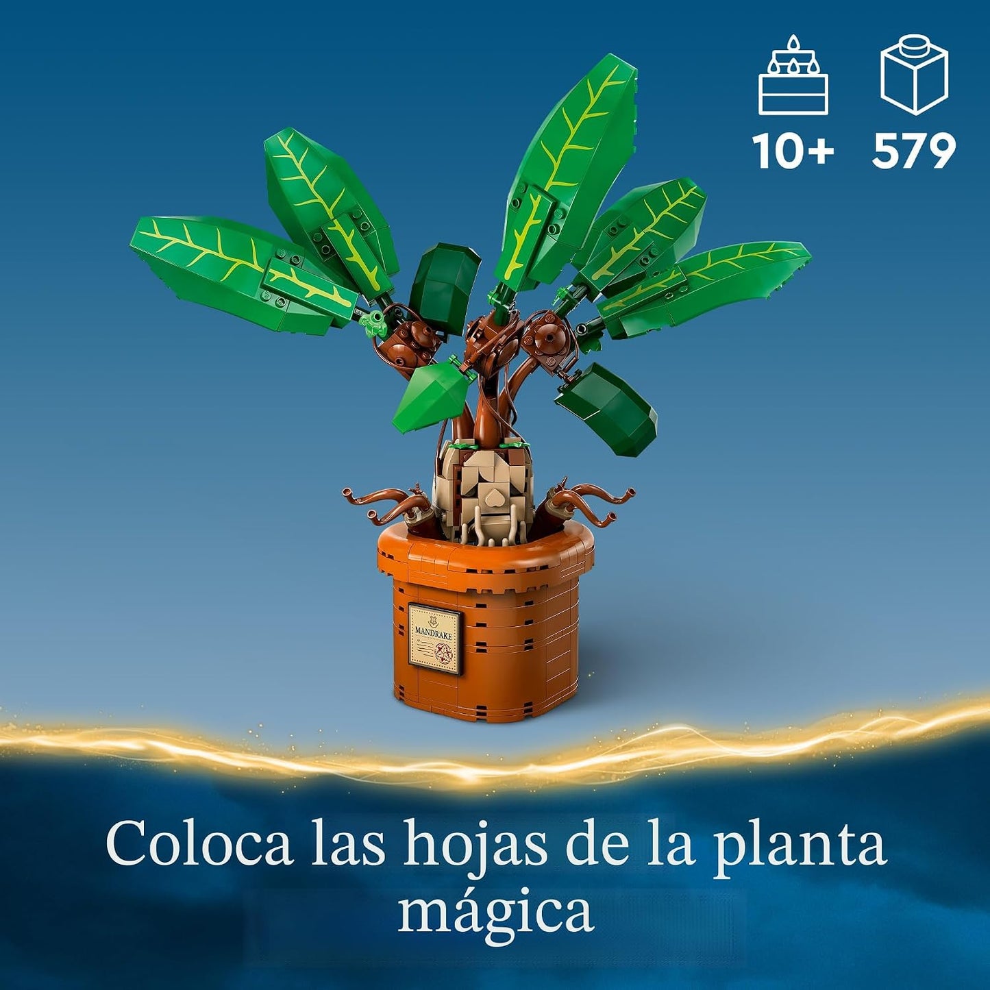 LEGO Figura de mandrágora de Harry Potter y juguete de planta de ma...