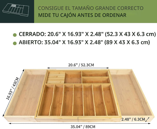 VaeFae Soporte para utensilios de cocina extragrande, organizador d...
