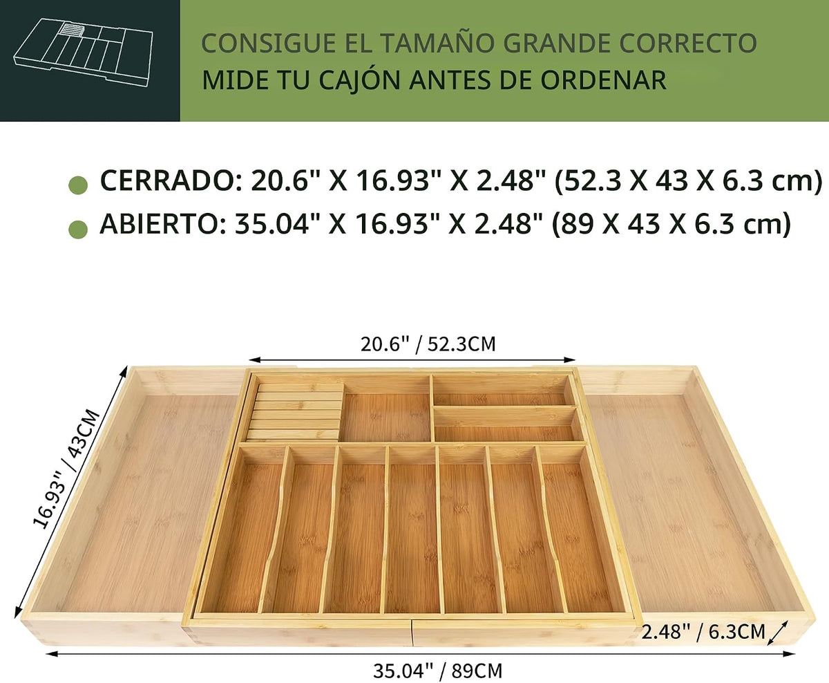 VaeFae Soporte para utensilios de cocina extragrande, organizador d...