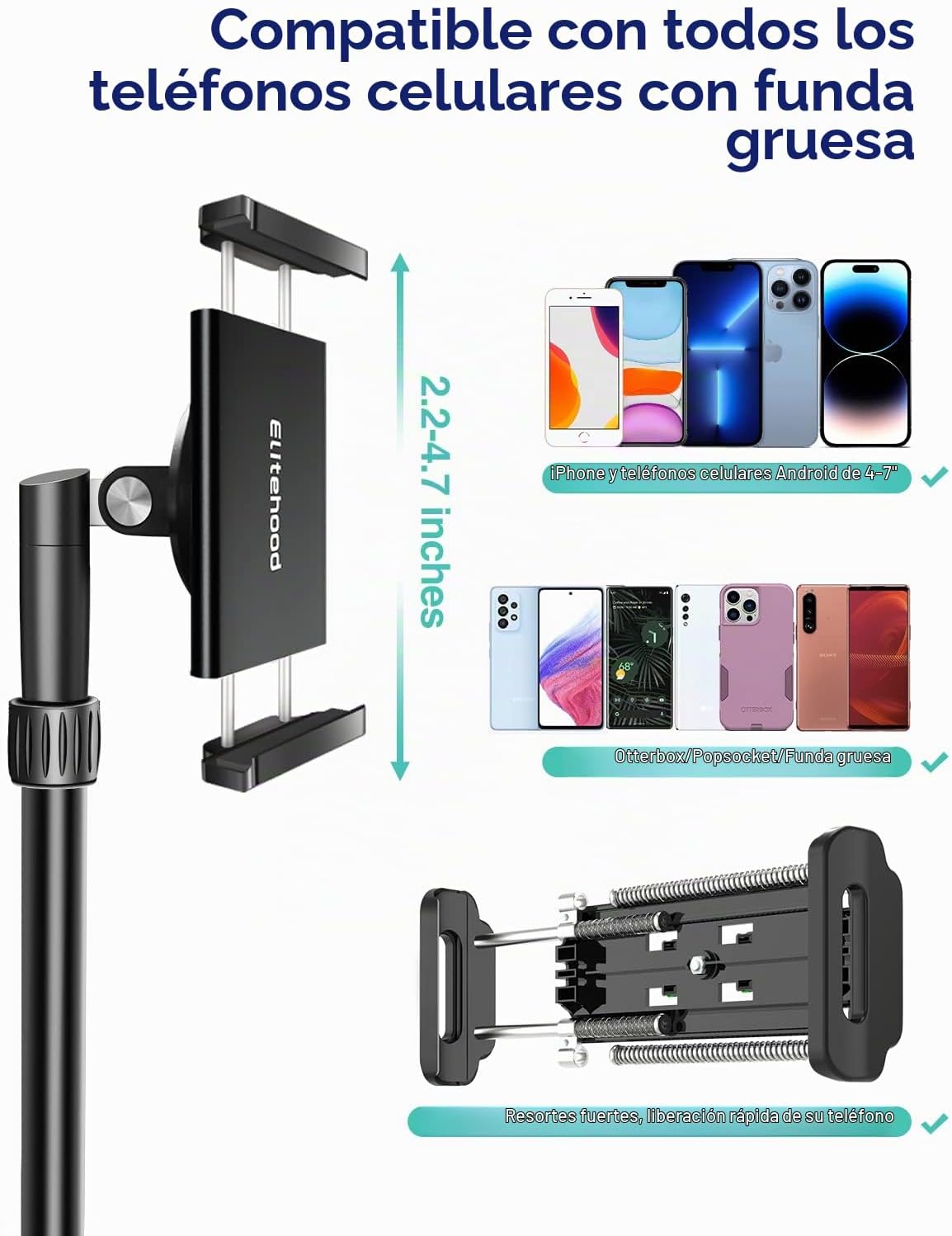 Elitehood Trípode para iPhone para grabación de video aérea [resist...
