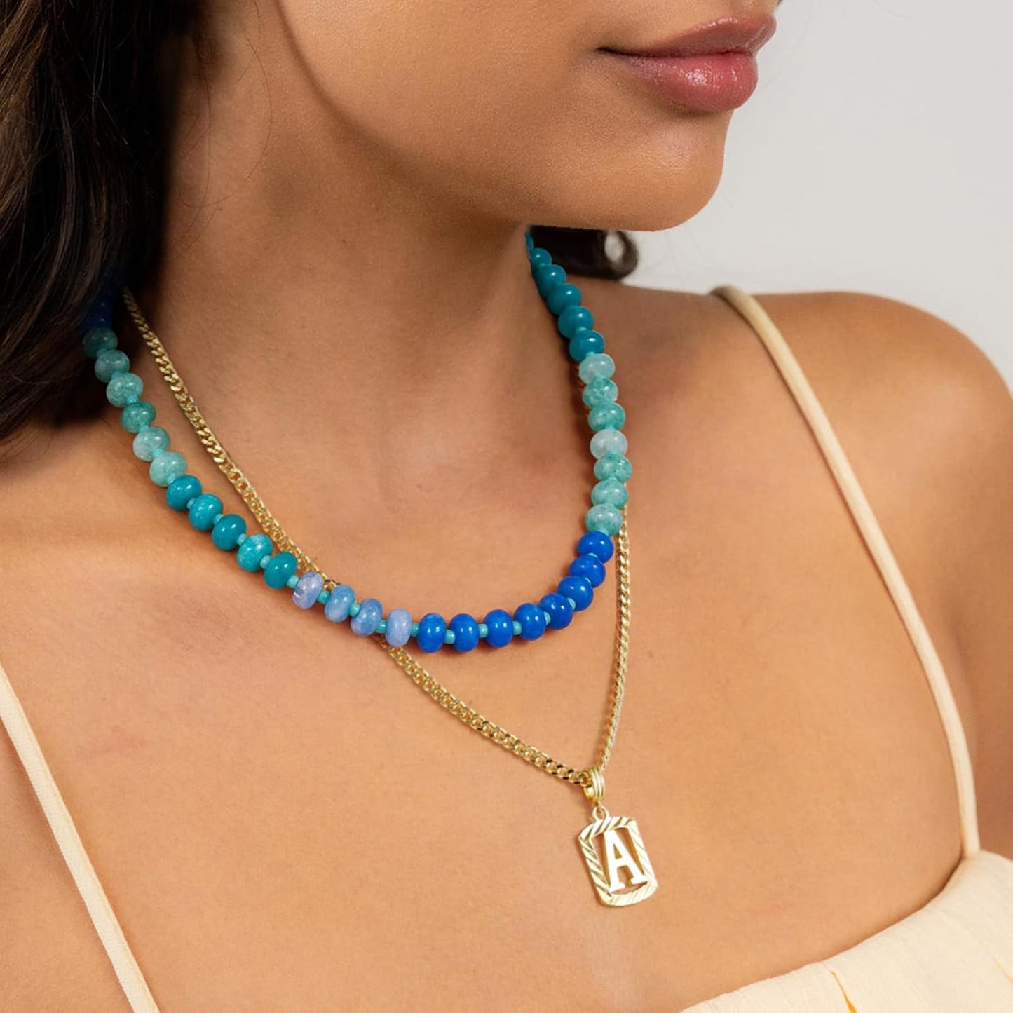 KELORIS PATH Collares de piedras preciosas con cuentas para mujer,...