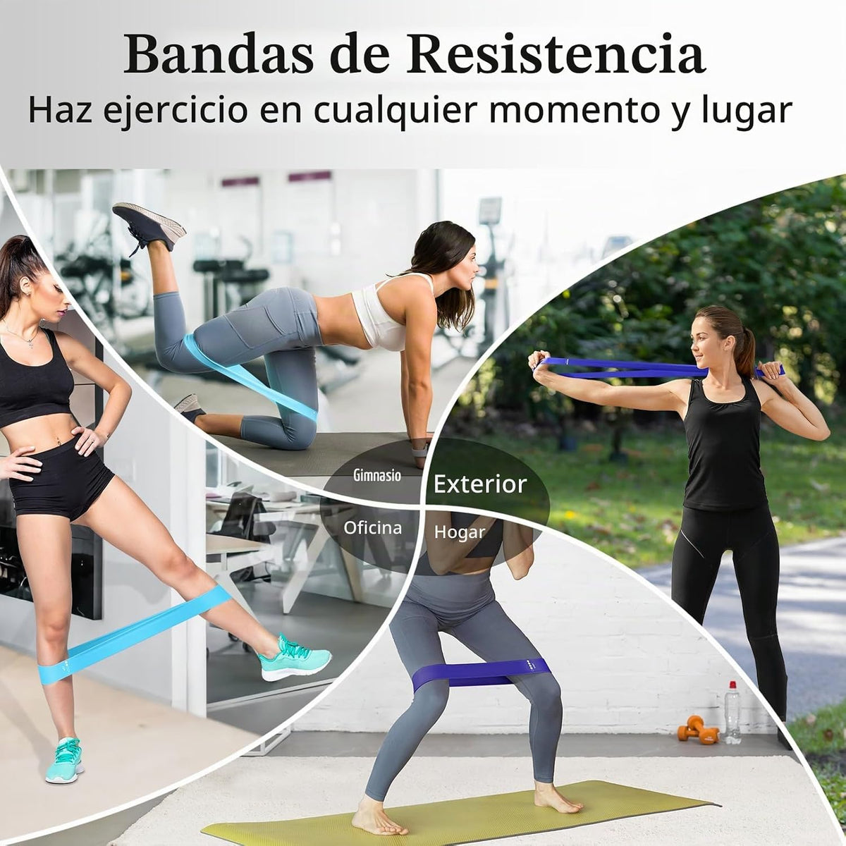 Bandas de Resistencia para Hacer Ejercicio, Bandas elásticas de Eje...