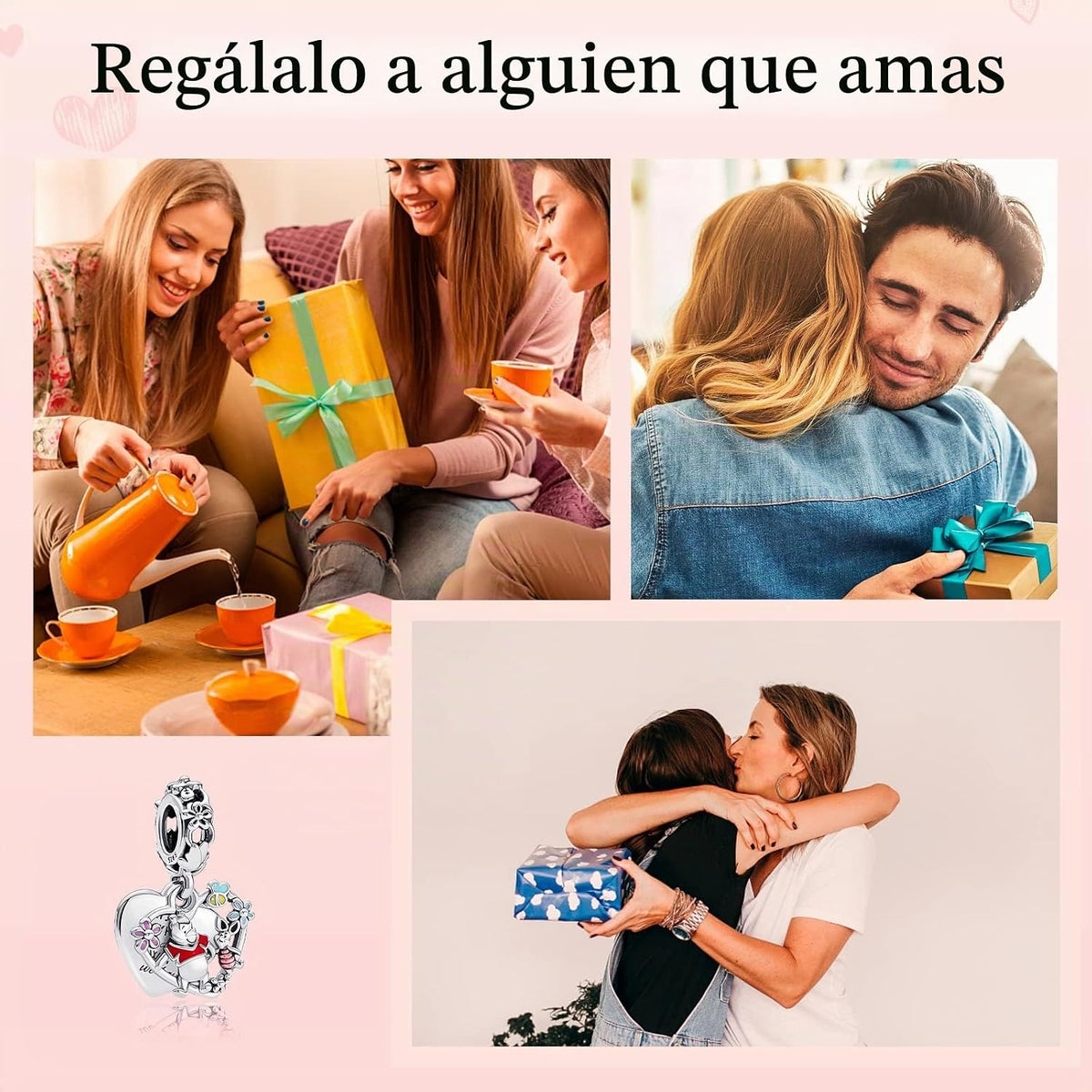 MITSOKU Dijes de plata de ley 925 para pulseras y collares, diseño...