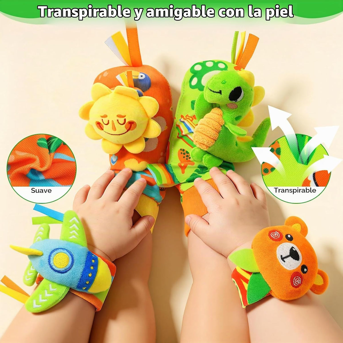 MPQMPQ Juguetes de sonajero para bebé, juguete sensorial para bebés...