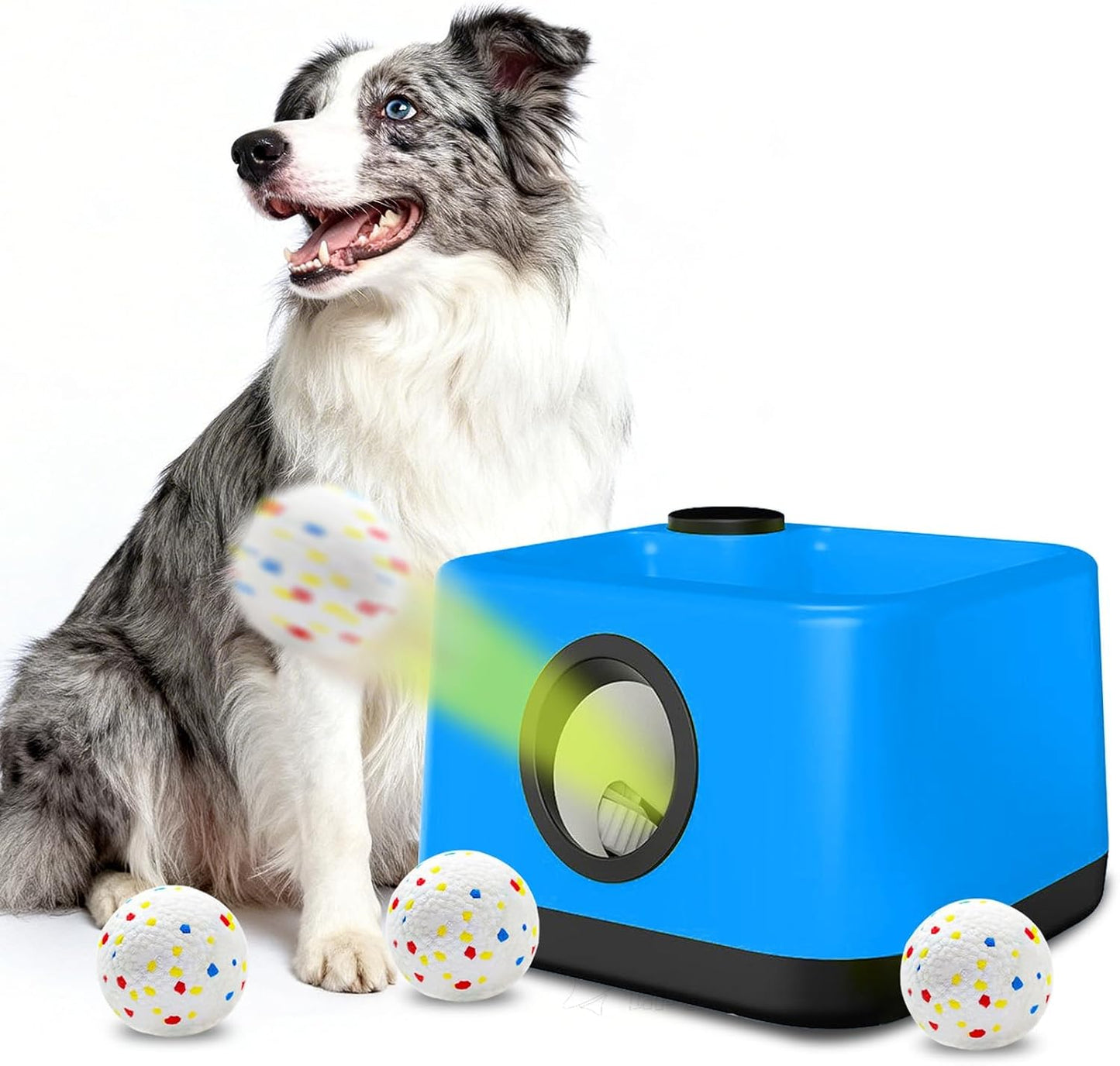 JDXSZ Lanzador automático de pelotas para perros: juguete lanzador...