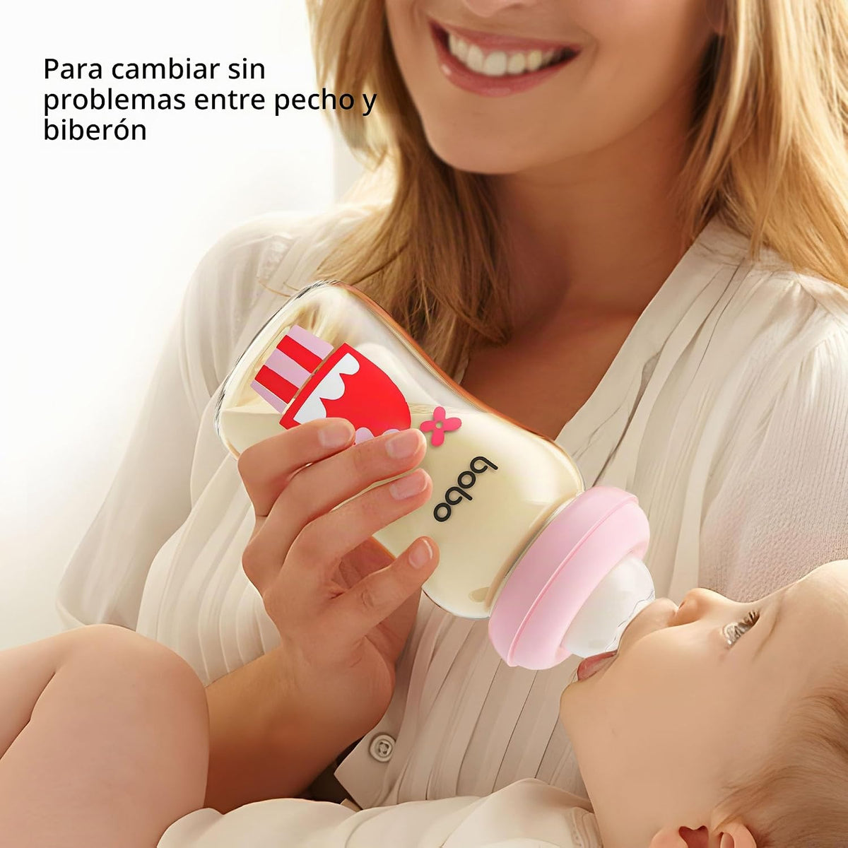 YOHKOH Biberón PPSU de cuello ancho para recién nacidos, biberón an...