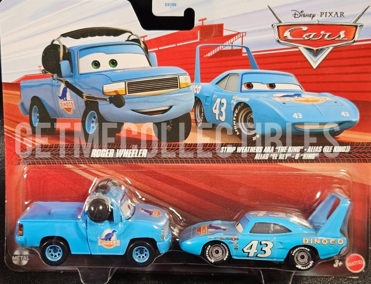 Disney Pixar Cars 2 1:55 Die-Cast Roger Wheeler y el Rey