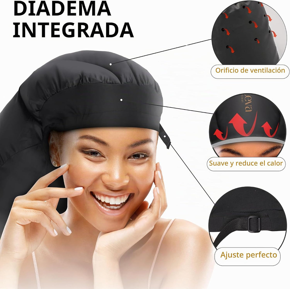 Accesorio de secador de pelo grande para mechones, rastas y cabello...
