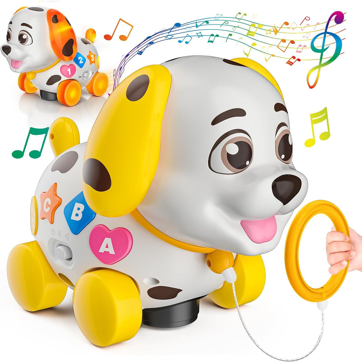 Juguetes musicales de cachorro para niña o niño de 1 año, juguete p...