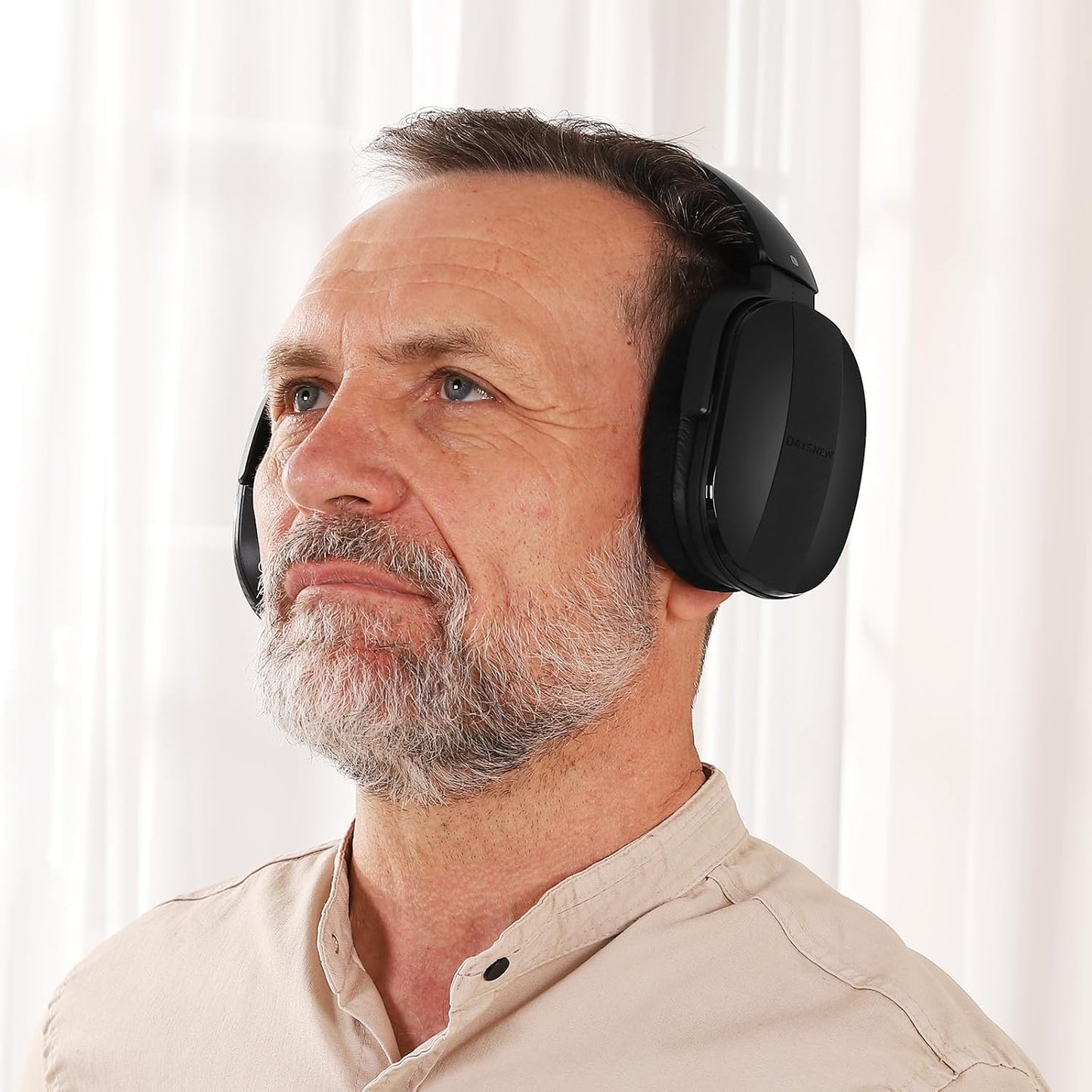 Daysnew - auriculares inalámbricos para TV con base de carga y tran...