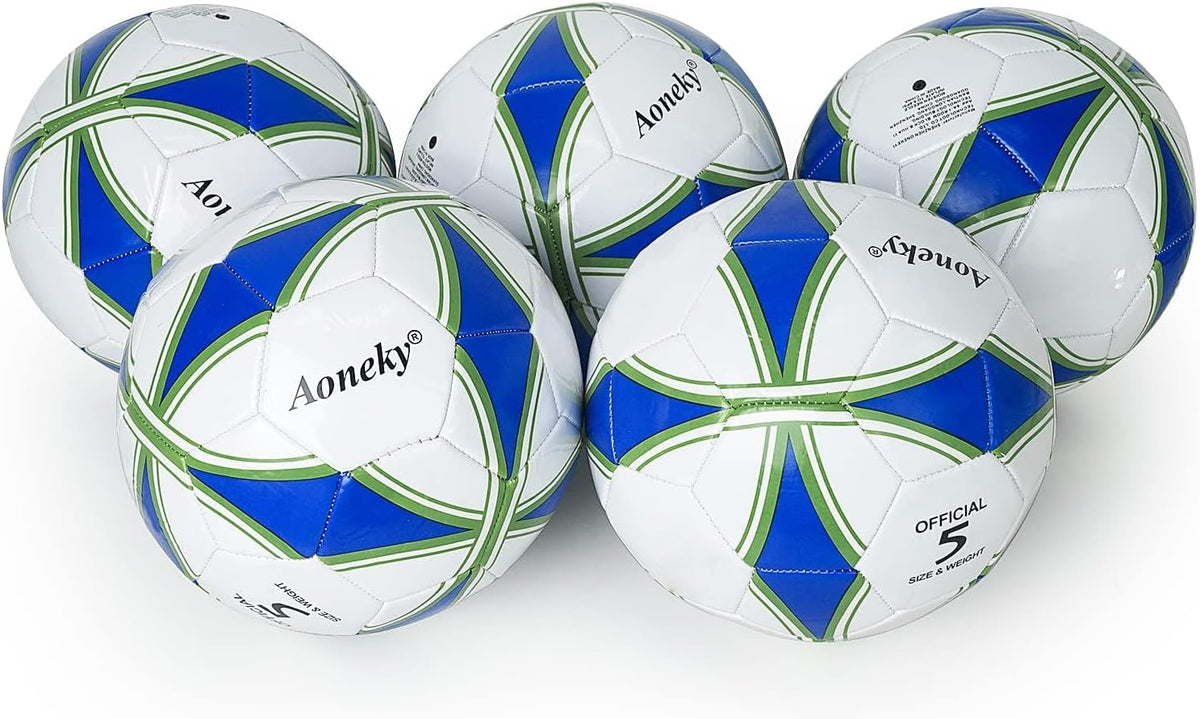 Aoneky Balón de fútbol tradicional de tamaño 5 para adultos, se env...