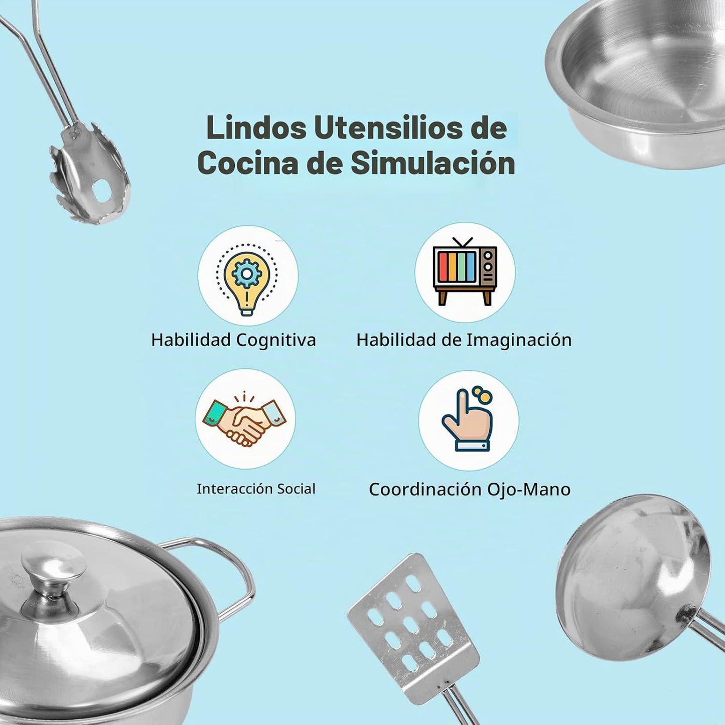 HONEY JOY Juego de cocina para niños, cocina de juego de madera fin...