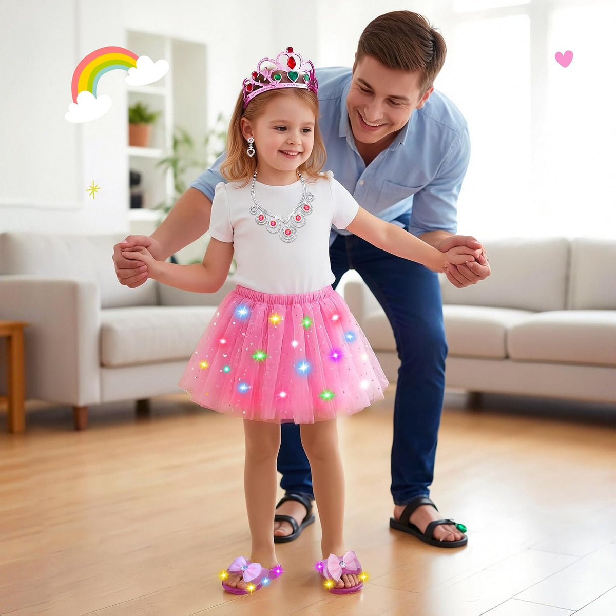 Conjunto de vestir de princesa Meland para niñas de 3 a 6 años con...