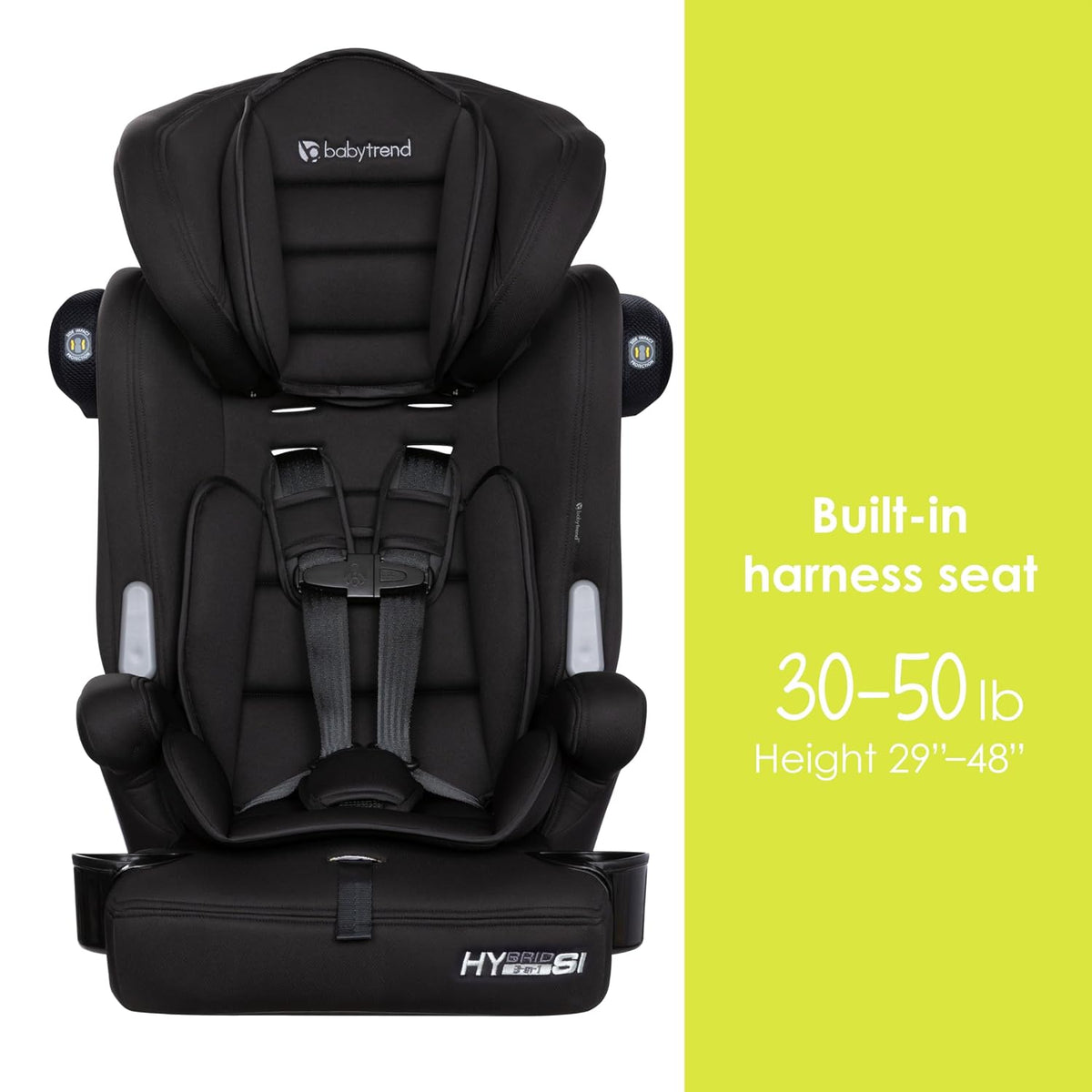 Baby Trend Hybrid SI - Asiento elevador combinado 3 en 1, Hoboken B...