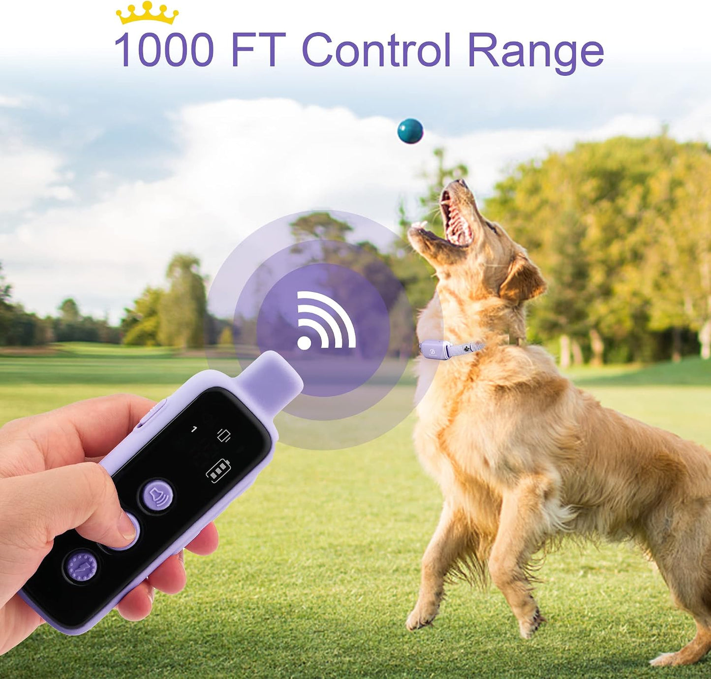 Bousnic Collar de entrenamiento para perros con descarga eléctrica...