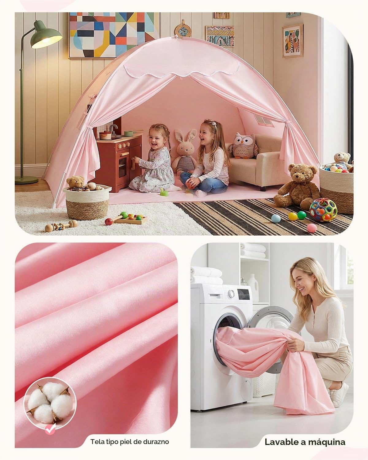 Sumbababy - Tienda de campaña de cama matrimonial para niños en int...