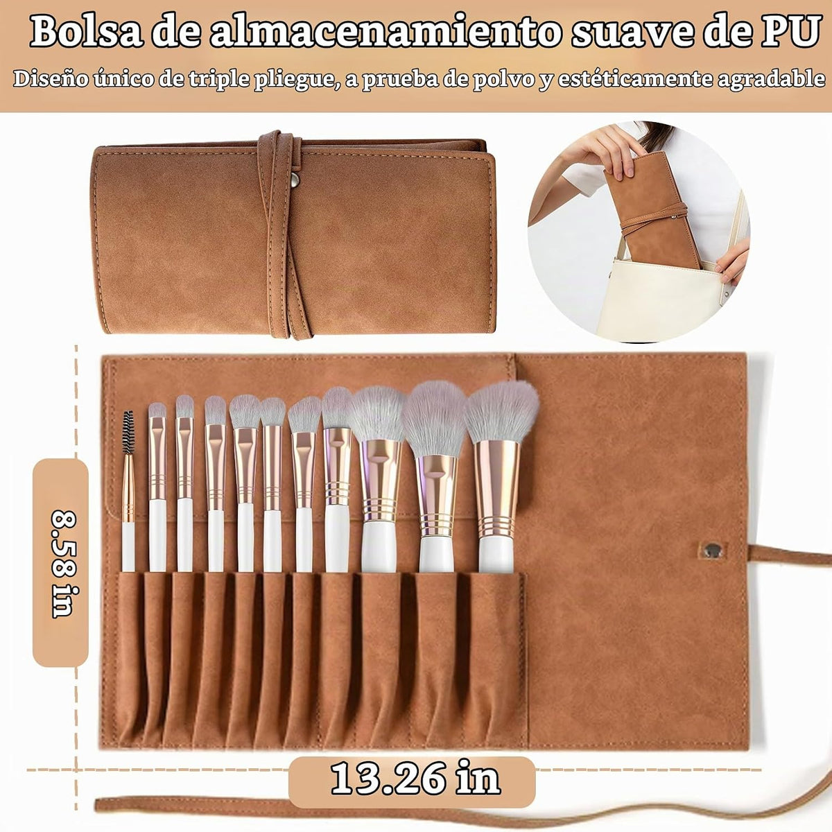 CLRDZN - Juego de brochas de maquillaje profesional, juego de broch...