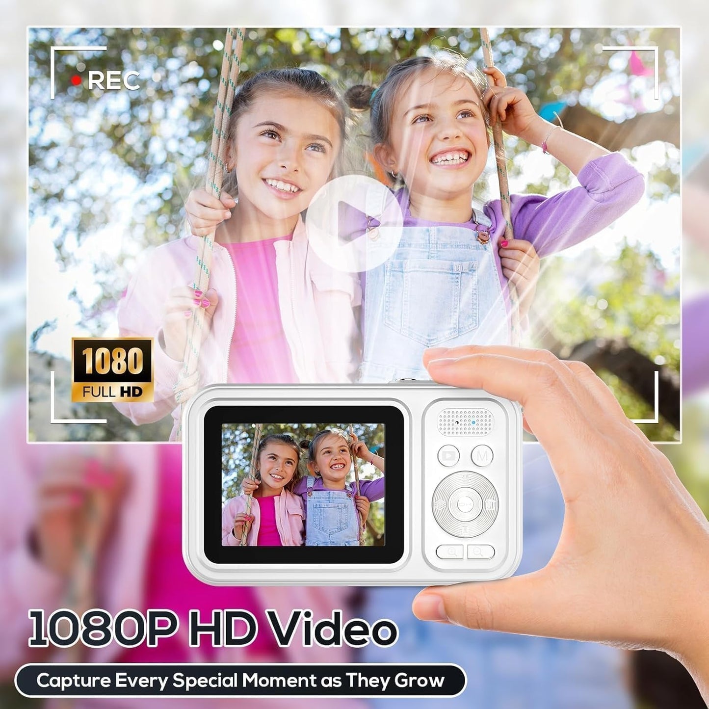 Cámara digital para niños, cámaras digitales de 48MP FHD 1080P para...