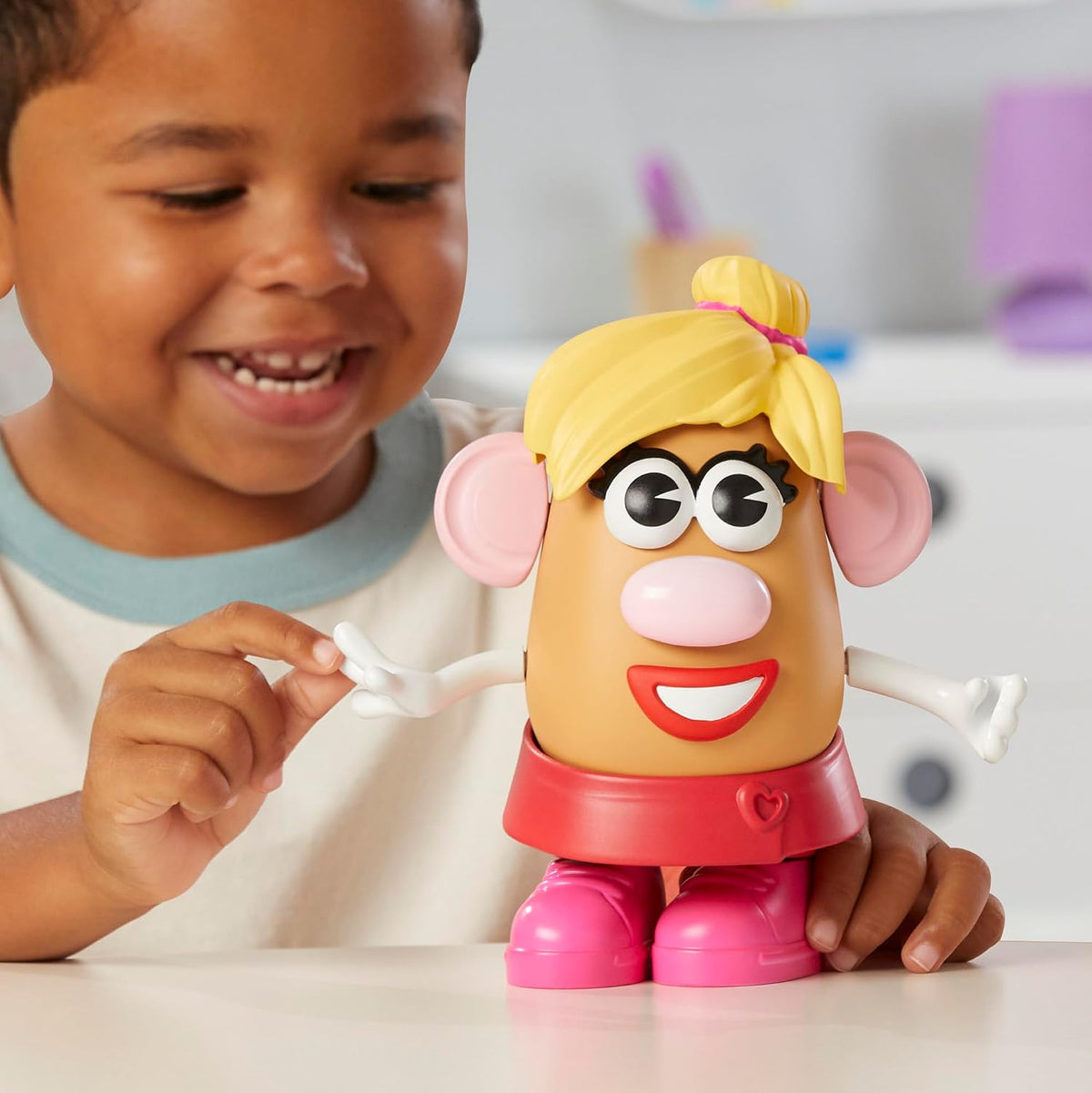 Cabeza de Mr. Potato y Cabeza de Mrs Potato, set con 12 partes y pi...